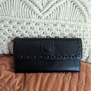 Dooney and Bourke Florentine leather wallet black lkn